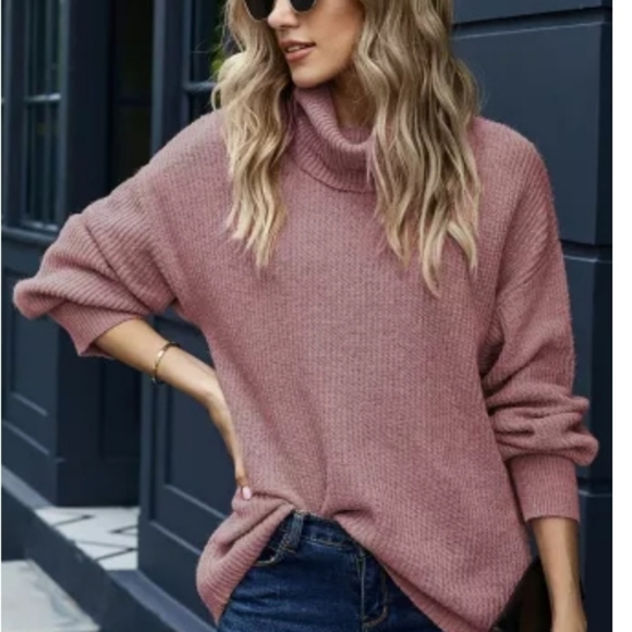 Lantern sleeve turtleneck sweater NWOT 🚨 SALE: 50% OFF!🚨 - Picture 3 of 4